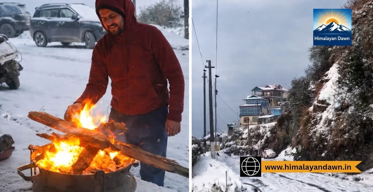 हरिपुरधार में हिमपात