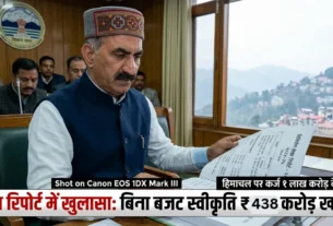 हिमाचल प्रदेश विधानसभा में कैग (CAG) रिपोर्ट पेश करते मुख्यमंत्री सुखविंद्र सिंह सुक्खू और राज्य की ऋण स्थिति का विवरण।