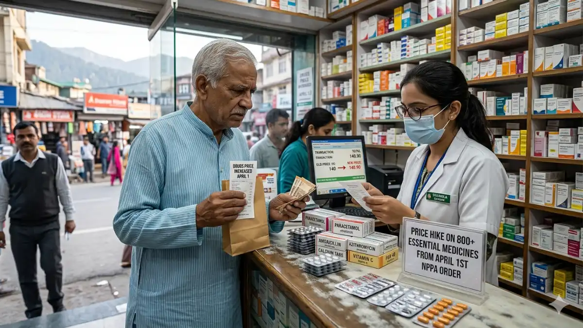 Medicine price hike India April 2026 NPPA essential drugs NLEM list costlier