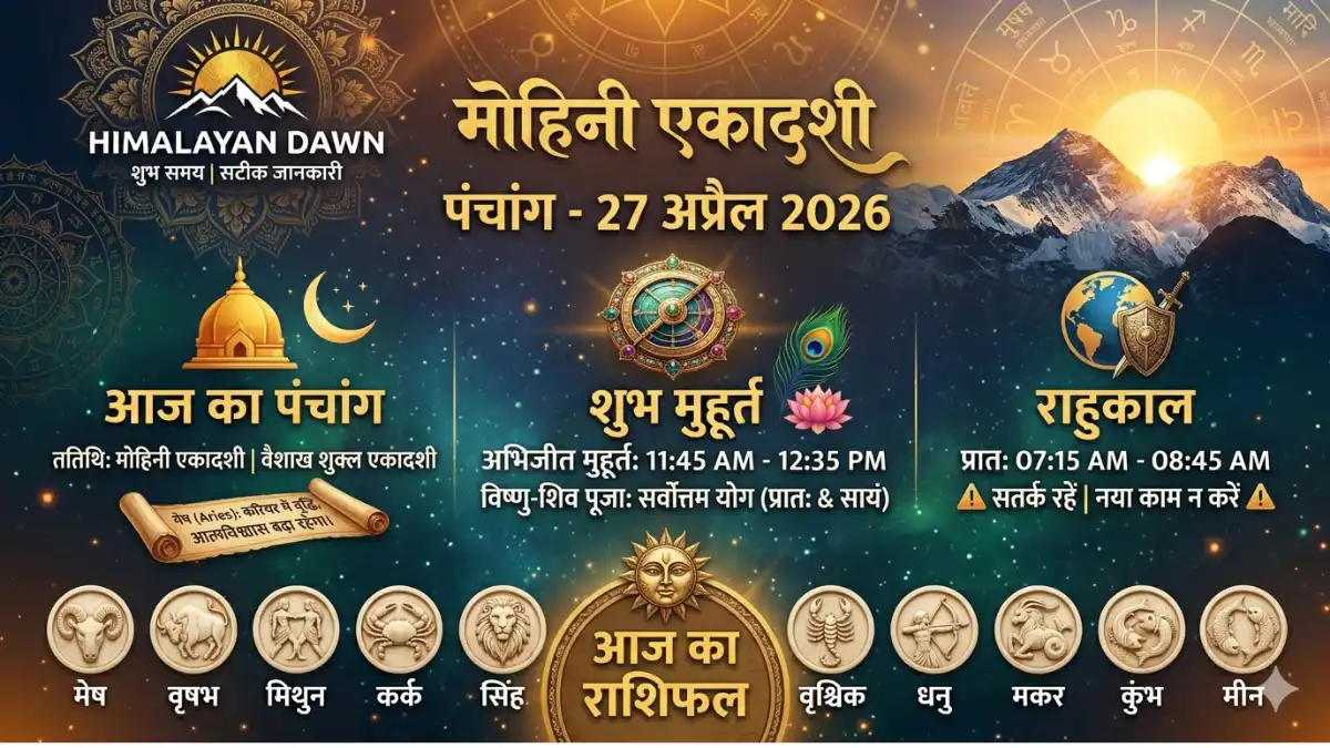 Main Featured Image: 27 April 2026 Panchang Shubh Muhurat Rashifal Himalayan Dawn