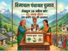 हिमाचल पंचायत चुनाव 2026 शेड्यूल और वोटिंग प्रक्रिया का चित्रण