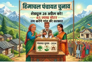 हिमाचल पंचायत चुनाव 2026 शेड्यूल और वोटिंग प्रक्रिया का चित्रण