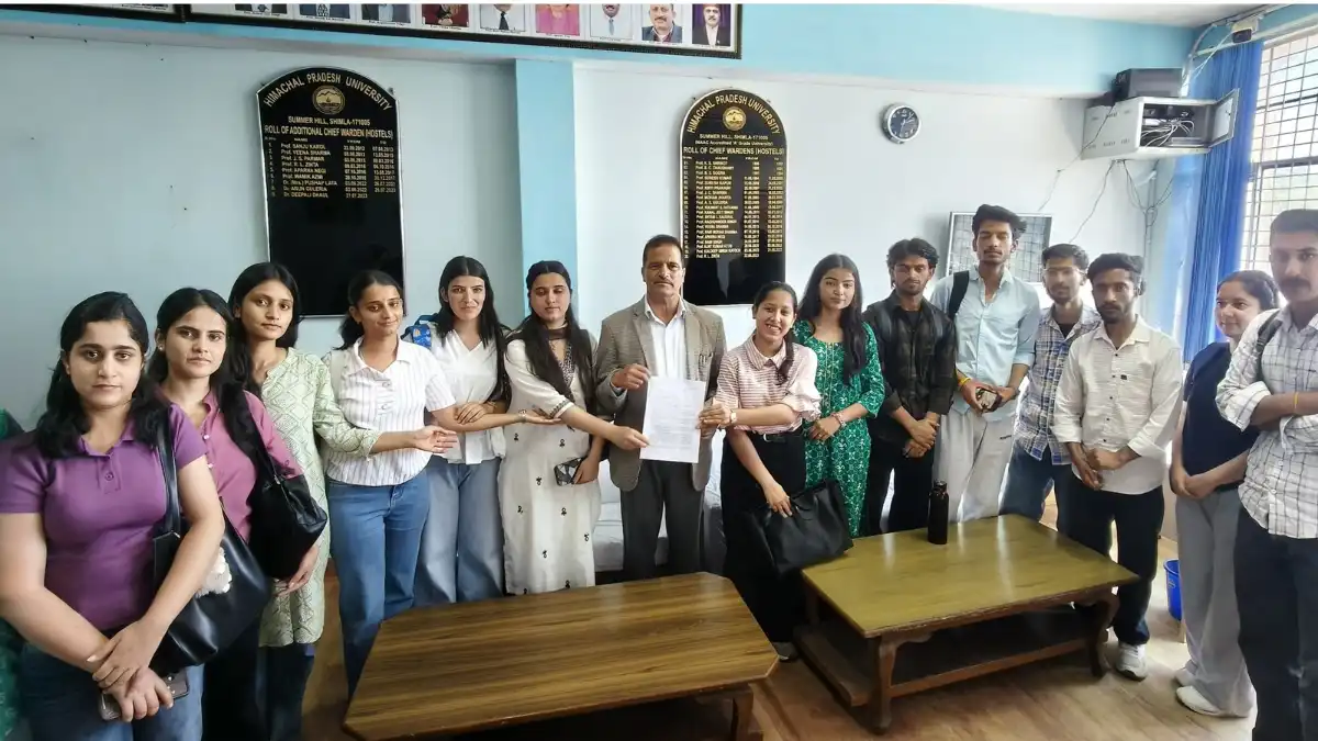 HPU Shimla jyotiba phule session controversy students protest ABVP memorandum april 2026