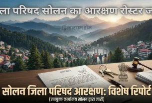 सोलन जिला परिषद चुनाव 2026 वार्ड आरक्षण सूची ग्राफ़िक - हिमालयन डॉन