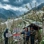 संकट में सेब की फसल: हिमाचल में भारी बारिश और ओले गिरने का अलर्ट, किसानों और बागवानों की बढ़ी चिंता