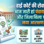 हाई कोर्ट की रोक के बाद आज जारी होगा पंचायत, बीडीसी और जिला परिषद का नया आरक्षण रोस्टर