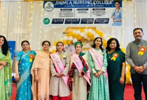 Shimla Nursing College Freshers 2026 Bloom Freshers Program Shimla Prachi Miss Fresher Shimla Nursing College Event Shimla