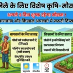 सोलन ज़िले के लिए विशेष कृषि-मौसम सलाह: अगले 5 दिन शुष्क रहेगा मौसम, बागवान और किसान अपनाएं ये जरूरी टिप्स!