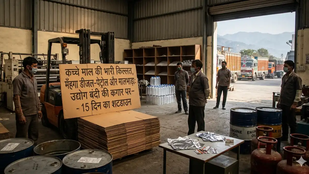 BBN औद्योगिक क्षेत्र में कच्चे माल की कमी और उद्योगों में शटडाउन की सांकेतिक तस्वीर - हिमालयन डॉन न्यूज़।