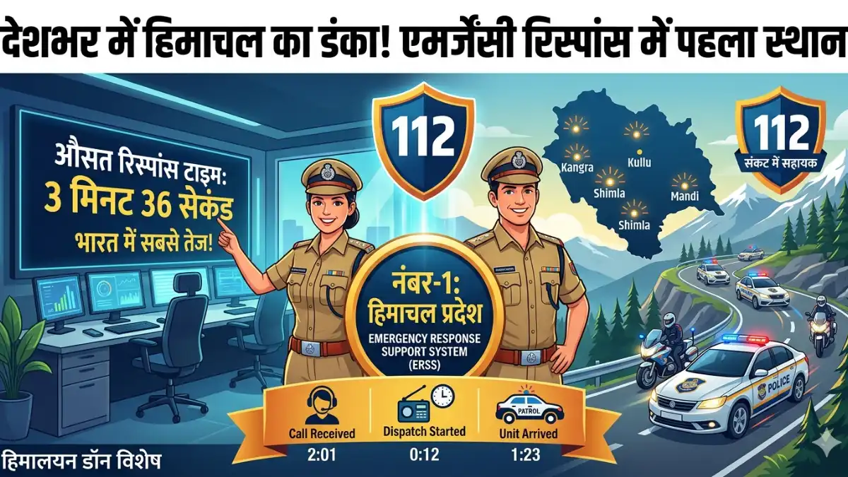 Himachal Pradesh Police Emergency Response System Number 1 Ranking 2026 Infographic