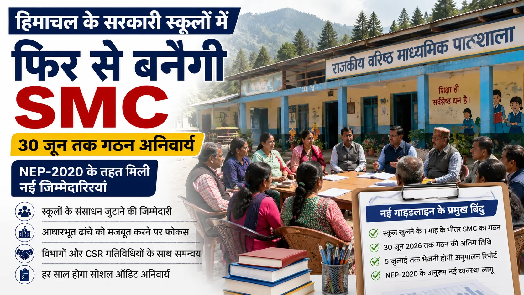 हिमाचल के स्कूलों में फिर बनेगी SMC