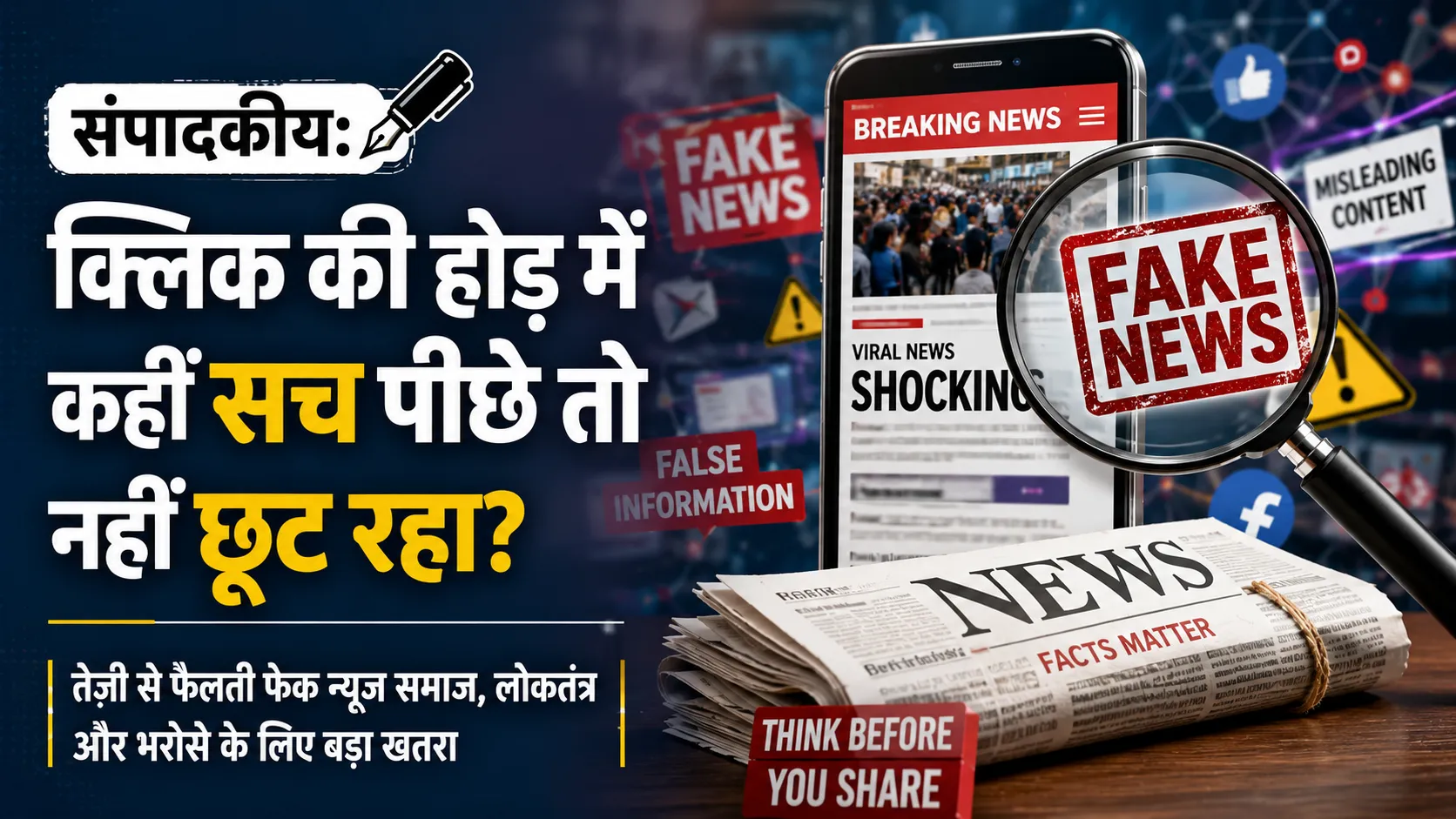 फेक न्यूज के दौर में सच की जिम्मेदारी सबसे बड़ी