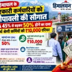 हिमाचल के सरकारी कर्मचारियों को दीपावली की सौगात: DA 45% से बढ़कर 50% होने का दावा, चतुर्थ श्रेणी कर्मियों को ₹10,000 एरियर